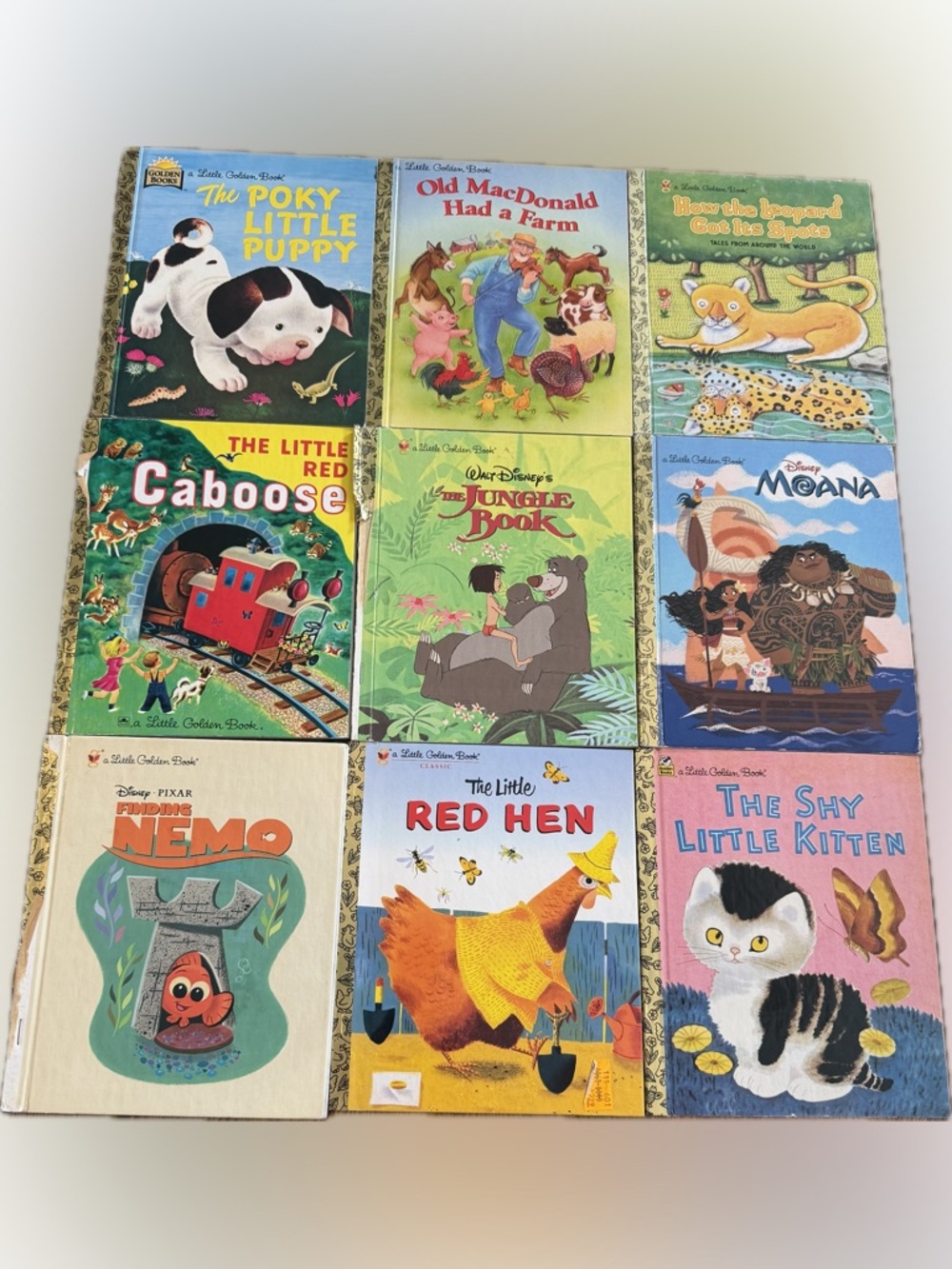 Little Golden Books lot of 9 Disney Little Golden Books lot of 9